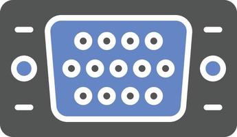 Vga Port Icon Style vector