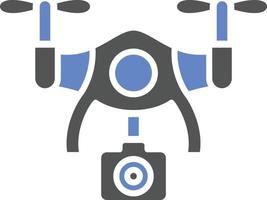 estilo de icono de cámara de drones vector