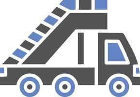 Ladder Truck Icon Style vector