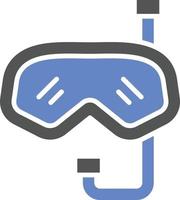 Diving Mask Icon Style vector