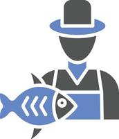 Fisherman Icon Style vector