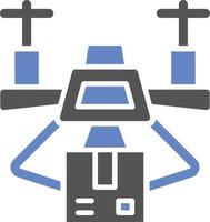 Drone Delivery Icon Style vector