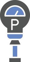 Parking Meter Icon Style vector