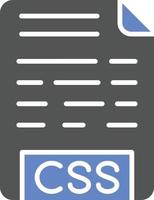 CSS File Icon Style vector