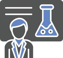 Chemistry Lecture Icon Style vector