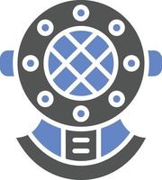 Diving Helmet Icon Style vector