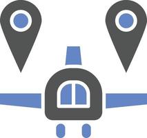 Flight Location Icon Style vector