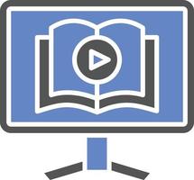 Video Tutorial Icon Style vector