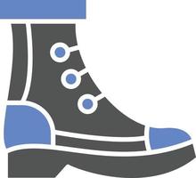 estilo de icono de botas vector