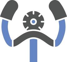 Aeroplane Steering Wheel Icon Style vector