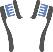 Tooth Paste on Brush Icon Style vector