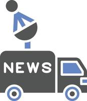 News Van Icon Style vector