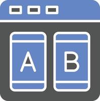 AB Testing Icon Style vector