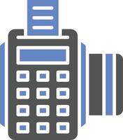 Credit Card Machine Icon Style vector
