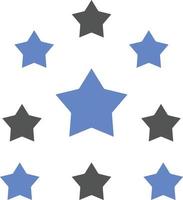 estilo de icono de estrellas vector