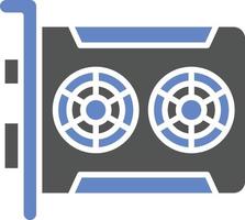 Graphics Card Icon Style vector