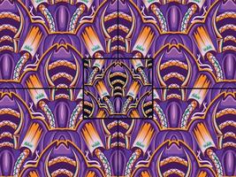 set color combination of seamless ornamental pattern vector