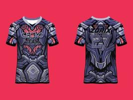 Universal Jersey Team and Club sport and esport vector