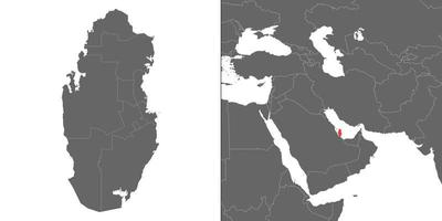 mapa con ubicación vector