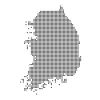 Map with dot vector