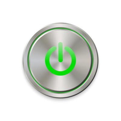 metal power button