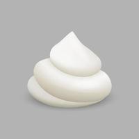 Cream isolated on white background vector