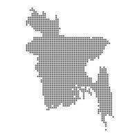 Map with dot vector