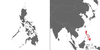 Map with location vector