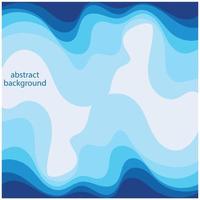 Blue wave vector abstract background flat design stock illustration