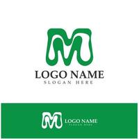 M Letter Logo Template vector