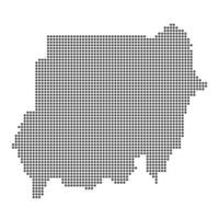 Map with dot vector