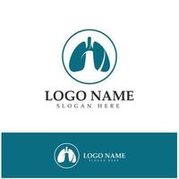 lung health and care logo template,emblem,design concept,creative symbol,icon,vector illustration. vector