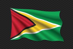 3D Waving Flag vector