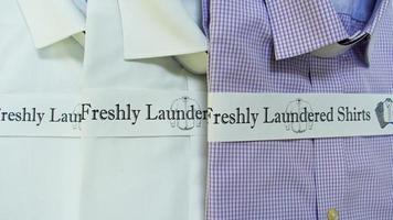 Highest quality dry cleaner freshly laundered dress shirts photo