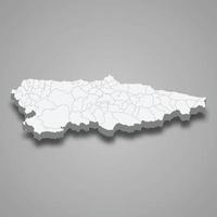 3d region of Spain vector