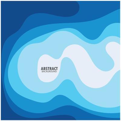 ABSTRACT WAVE BACKGROUND DESIGN WITH BLUE COMBINATION VECTOR