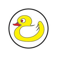 vector de icono de logotipo de símbolo de pato