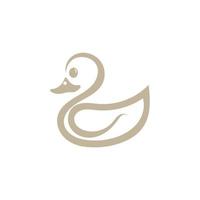 Duck symbol logo icon vector