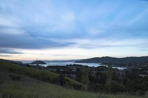 San Francisco City Skyline from Marin County Early Morning photo