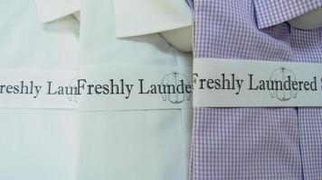 Wonderful starched shirts ready for key client meetings ironed, starched crisp collars shirts ready for meetings photo