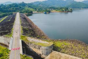 Reservoirs in Ranong Province Thailand's quaint beauty is a tourist attraction. Thailand tourism concept and water resource management photo