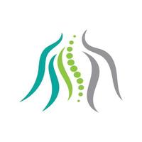 Spine diagnostics symbol logo template vector illustration design