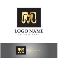 M Letter Logo Template vector