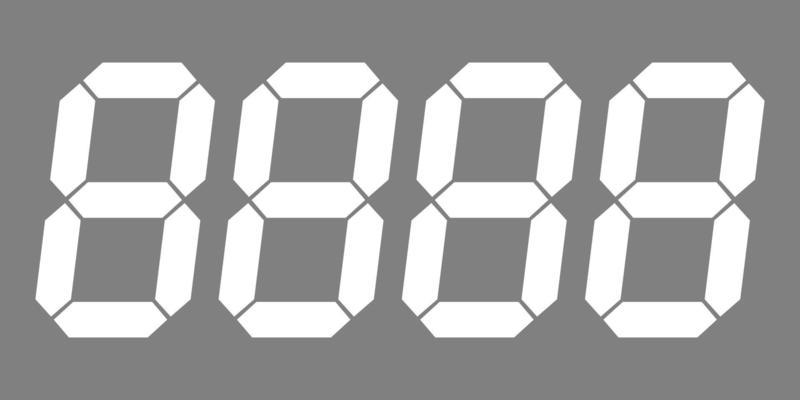 Digital numbers price