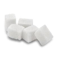 White sugar cubes photo