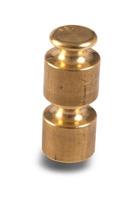 a set of weights for weighing loads on white background photo