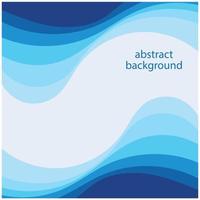 Blue wave vector abstract background flat design stock illustration