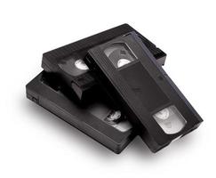 cinta de casete de video vhs en blanco foto