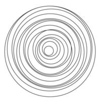 onda de sonido espiral circular vector
