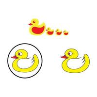 Duck symbol logo icon vector